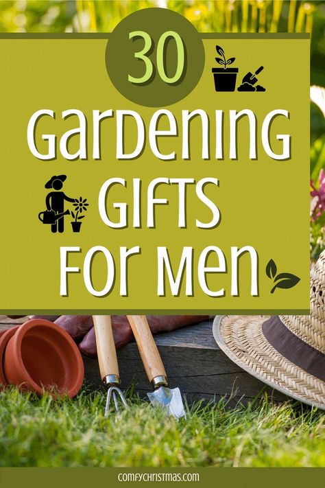 There are so many gardening gifts for men who enjoy puttering in the garden or in the yard. 

We all know someone who has a green thumb, a man that takes great care of his plants and flowers.

That is why we have put together a list of gifts for gardeners and gardener enthusiasts to make sure they are taken care of. Gifts, Gifts For Men, 30 Gifts, Best Gifts, Gifts For Gardeners Men, Best Gifts For Gardeners, Great Gifts, Gardner Gifts, Mens Gifts