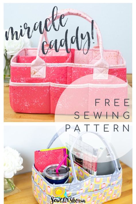 Sewing Patterns, Sewing Projects, Sewing Caddy, Sewing Bag, Sewing Hacks, Sewing Accessories, Sewing Patterns Free, Sewing Crafts, Bag Patterns To Sew