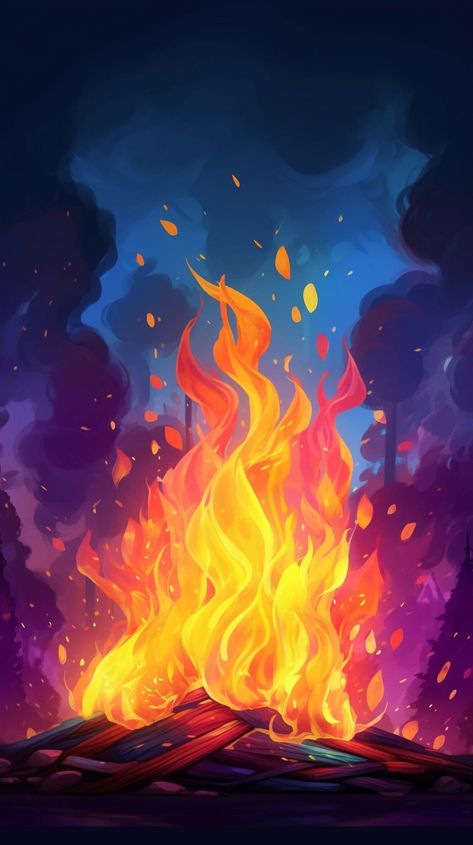 Colorful Fire Background - Get lost in the mesmerizing flames on your phone with this enchanting wallpaper! 🔥 Let the warm tones ignite your creativity and add a touch of mystery to your mobile experience. Ideas, Iphone, Cool Wallpaper, Wallpaper Backgrounds, Fire, More Wallpaper, Aesthetic Wallpapers, Fire Painting, Fire Art