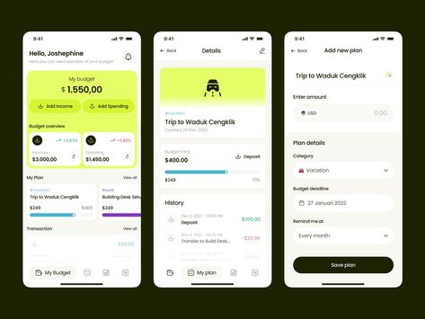 Redana - Budget Planner Mobile App Design by Syahrul Falah✨ for Vektora on Dribbble Ui Ux Design, Design, Ux Design, Mobile Design, E-commerce App, Mobile App Design, Ux Design Inspiration, Mobile Ui, Mobile App