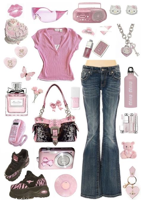 Outfits, Casual Outfits, Teen Fashion Outfits, Early 2000s Outfit Ideas, 2000s Outfit Ideas, 2000s Outfits Ideas, Outfits 2000s, Pick Outfits, Early 2000s Clothes