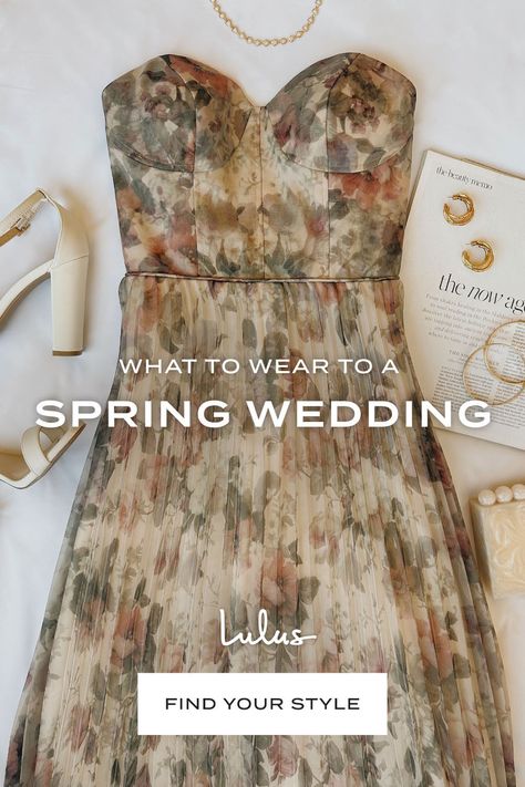 Need some help this RSVP season? Use these tips and tricks to help choose what to wear to a spring wedding in 2023--and shop the options! Outfits, Summer, Spring Wedding Guest Attire, Spring Wedding Guest Dresses, Spring Wedding Guest Dress, Wedding Guest Outfit Spring, Spring Wedding Guest, Wedding Guest Attire, Summer Wedding Guests