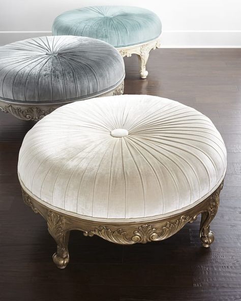 Chairs, Furniture Design, Ottoman, Round Ottoman, Sofa, Living Room Chairs, Luxury Furniture, Teak, Home Furnishings