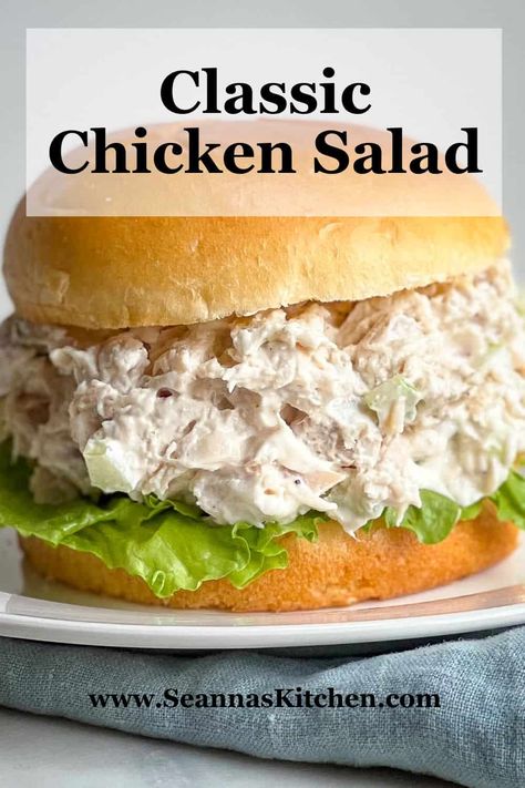 Lunches, Healthy Recipes, Chicken Salad, Snacks, Summer, Chicken Salad Recipe Classic, Creamy Chicken Salad Sandwich Recipe, Chicken Salad Recipe Easy, Chicken Salad Recipes