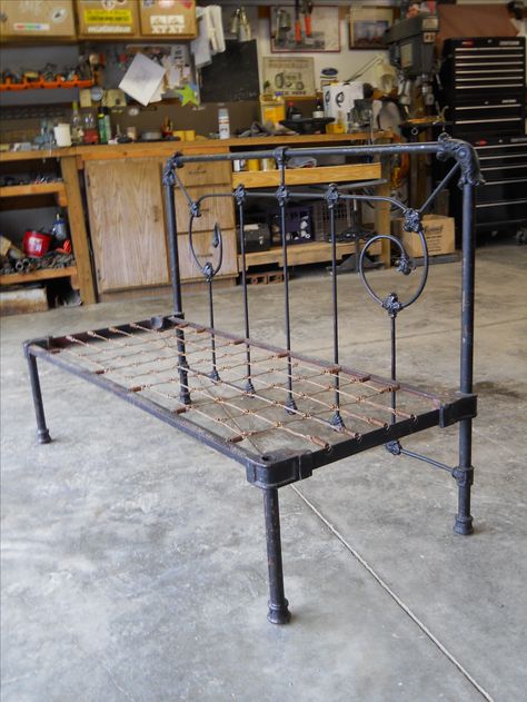 Interior, Repurposed Furniture, Garages, Exterior, Home, Home Décor, Old Bed Frames, Bed Springs, Folding Beds