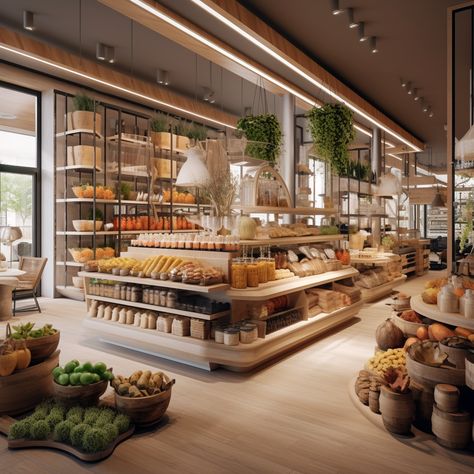 Luxury grocery store, organic shop, natural products, branding, bio products, natural bio products, vegan store Studio, Grocery Store Design, Food Retail, Grocery Store, Grocery Supermarket, Gourmet Food Store, Grocery Market, Food Store, Food Shop
