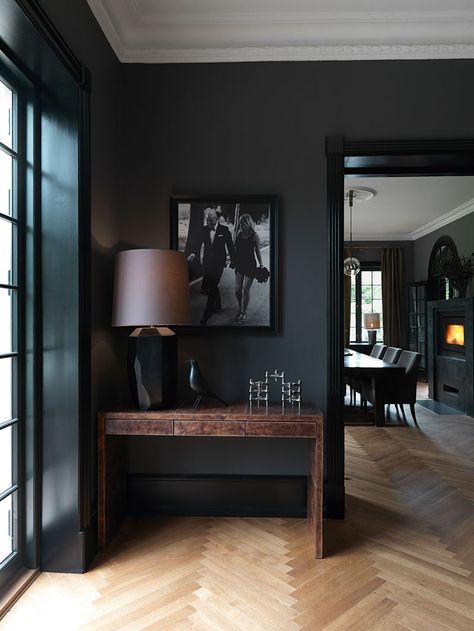 An elegant dark Copenhagen home Interior, Tim Burton, Design, Home, Home Décor, Dark Home Decor, Dark Living Rooms, Dark Home, Dark Interiors