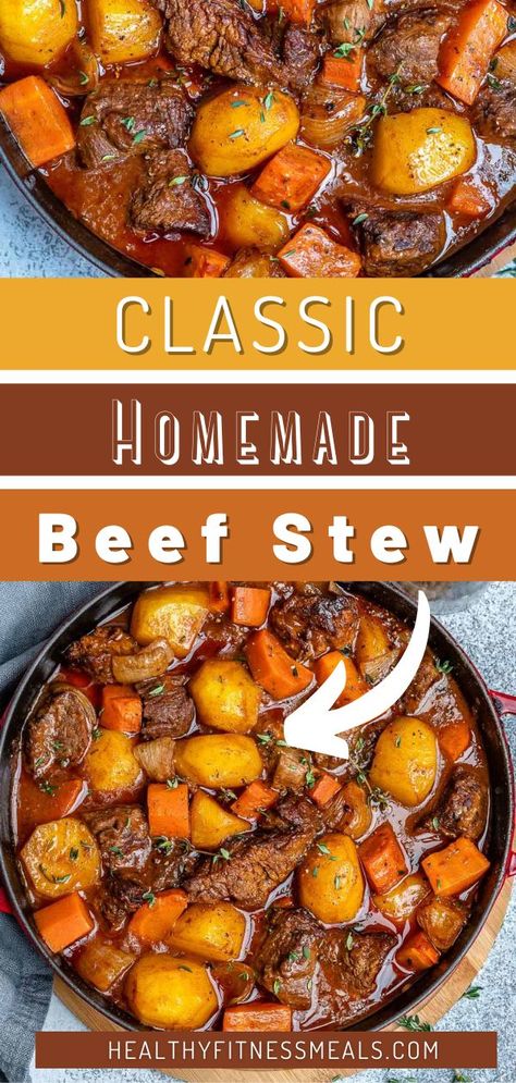 Crockpot Beef Stew Pioneer Woman, Essen, Classic Stovetop Beef Stew, The Best Beef Stew Recipe, Easy Stove Top Beef Stew, Install Beef Stew, Old Fashion Stew Recipes, Beef And Potato Stew Crockpot, One Pot Beef Stew Stove