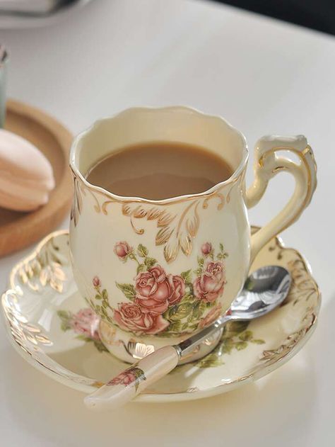 Floral, Mugs, Vintage, Vintage Cups, Taza, Cups, Pretty Cups, Teacups, Pretty Mugs