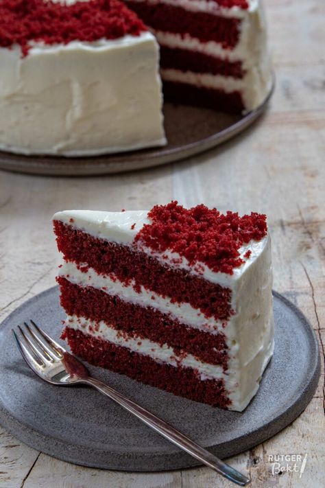 Red velvet taart bakken – recept Dessert, Cake Recipes, Desserts, Red Velvet, Cake, Bakken, Cake Recept, Cakes And More, Cake Cookies