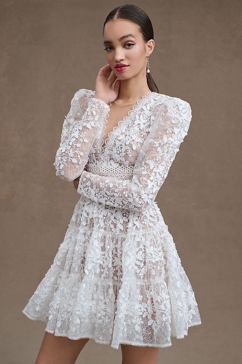 Haute Couture, Couture, Bronx And Banco, Mini Wedding Dresses, Alternative Wedding Dresses, Tiered Mini Dress, Anthropologie Wedding, Wedding Court, Looks Party