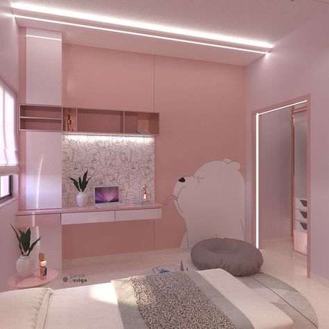 Pink Theme Cute Children's Bedroom Home, Interior, Home Décor, Interior Design, Design, Architecture, Kids Bedroom, Bedroom Themes, Pink Themes