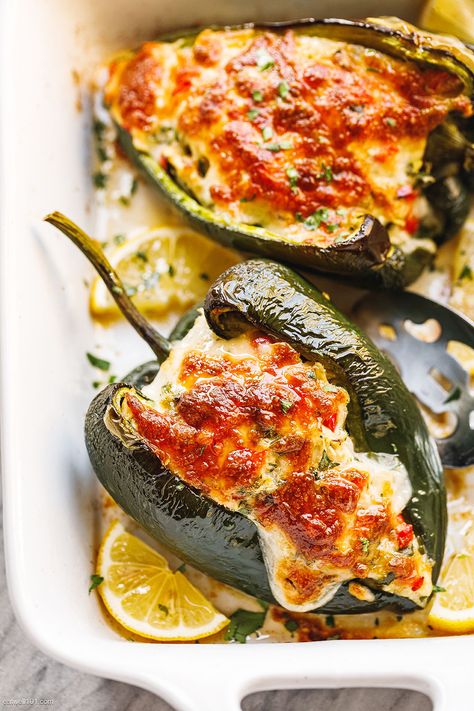 Enchiladas, Healthy Recipes, Low Carb Recipes, Chicken Stuffed Peppers, Chicken Chile, Baked Stuffed Chili Relleno Recipe, Stuffed Chili Relleno Recipe, Poblano Chicken, Chicken Dishes