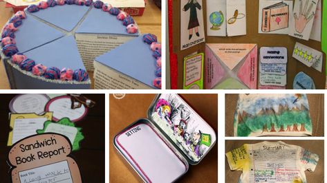 Book reports don't have to be boring. Help your students make the books they read come alive with these 15 creative book report ideas and examples. Ideas, Readers Workshop, Book Report Projects, School Information, Book Report Templates, Library Activities, Book Presentation, Book Report, Literature Activities