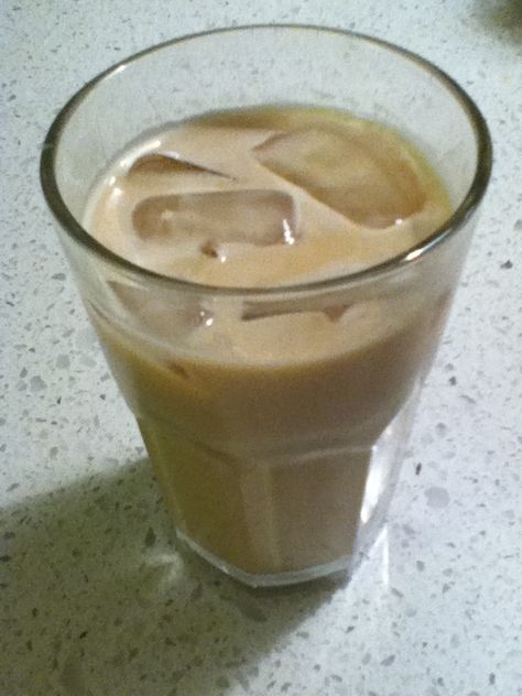 A classic delicious home-made and much needed iced coffee recipe which I perfected after a bit of fiddling around. Desserts, Recipes, Coffee, Iced Coffee, Coffee Recipes, Instant Coffee, Coffee Milk, Coffee Powder, Beverages