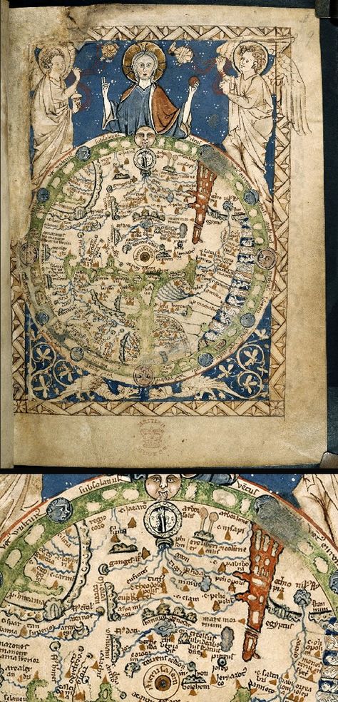 What the feats of Marco Polo have to do with medieval political propaganda and the history of tea. Antique Maps, Map Globe, Vintage World Maps, Historical Maps, Vintage Maps, Ancient Maps, Illuminated Manuscript, Map, Map Art