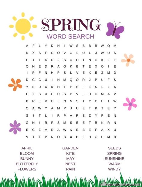 spring word search free printable Bulletin Boards, Literacy, Spring Word Search, Spring Words, Spring Bulletin Boards, Free Printable Word Searches, Kids Word Search, First Grade Crafts, Printable Word Search Puzzles