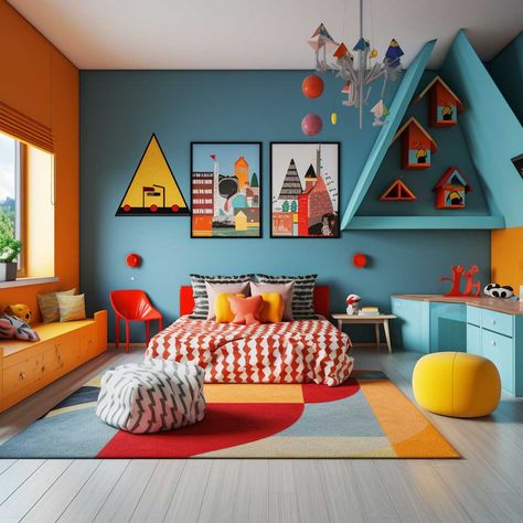 10+ Bright and Bold Ideas for Lively Children's Bedrooms • 333+ Images • [ArtFacade] Design, Child's Room, Kids Room Inspiration, Kids Room Design Boys, Kids Room Design, Kids Bedroom Boys, Bright Kids Room, Kids Room, Colourful Kids Bedroom
