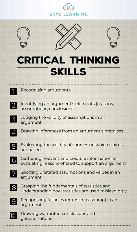 10 Critical Thinking Skills Logic And Critical Thinking, Critical Thinking Questions, Critical Thinking Skills, Critical Thinking Activities, Critical Thinking, Teaching Critical Thinking, Research Skills, English Writing Skills, Teaching Strategies