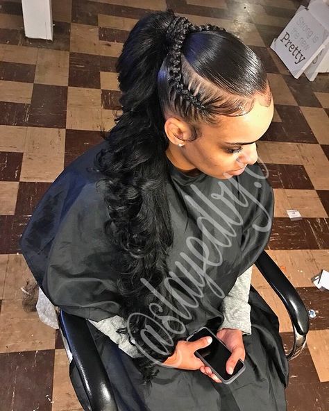 Plaited Ponytail, Ponytail Hairstyles, Up Dos, Braided Hairstyles, Cornrow, Braided Ponytail Hairstyles, Braided Ponytail, Weave Ponytail Hairstyles, Ponytail Updo