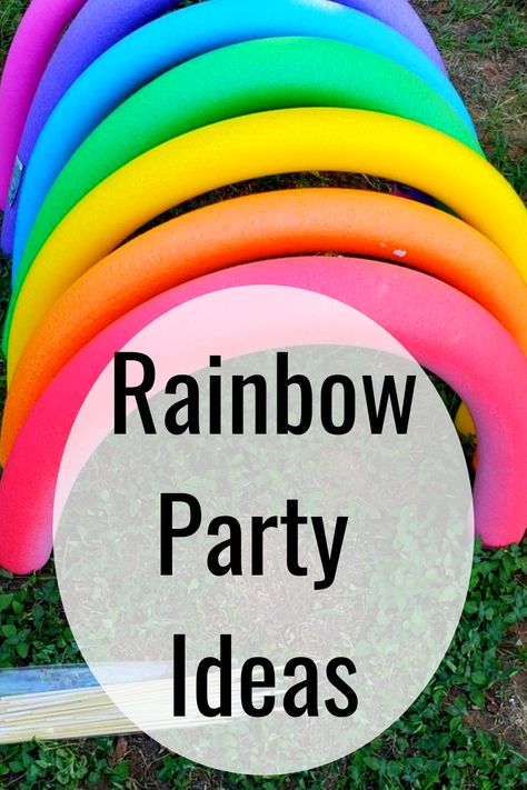 Ideas, Inspiration, Rainbow Party Games, Rainbow Themed Birthday Party, Rainbow Party Decorations, Rainbow Theme Party, Rainbow Birthday Party Decorations, Rainbow Parties, Rainbow Party Favors