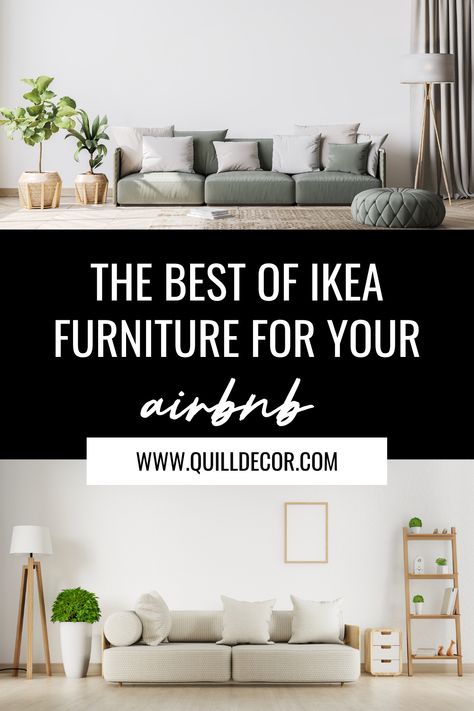 There are some excellent Ikea furniture and decor items that you should totally consider folding into your airbnb design. Because budgets! And because, Ikea does make some awesome things that look and feel more expensive than they actually are. Ikea Hacks, Diy, Algarve, Bayreuth, Ikea, Ikea Apartments, Ikea Sofa, Ikea Couch, Best Ikea