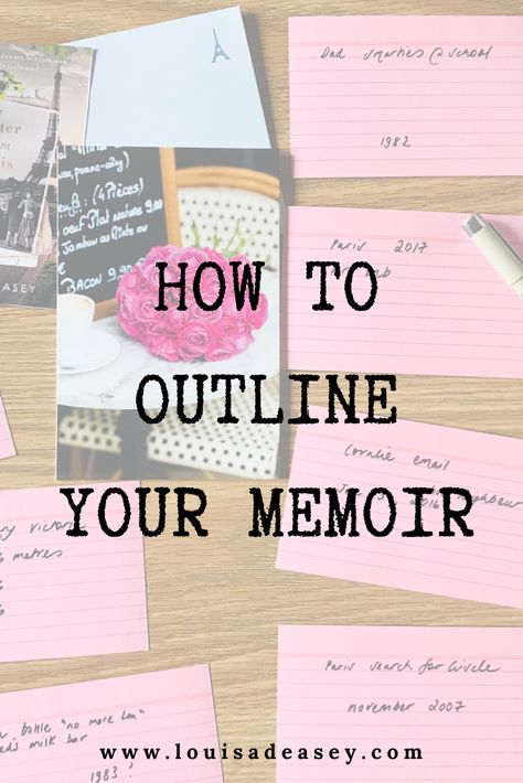 how to outline your memoir - Louisa Deasey Author Reading, Writing A Book, Art, Autobiography Writing, Book Writing Tips, Memoir Writing, Writing A Book Outline, Memoir Writing Prompts, Writing Advice