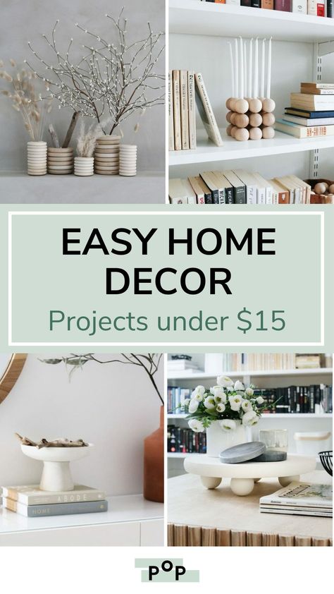 Are you looking for a quick, easy, affordable DIY to create a home decor piece for your home? Here are 4 rustic, minimal, Scandinavian style DIY home decor projects you can do in a quick afternoon on a budget! This includes a Dollar Store DIY you will love as well as step-by-step tutorials! Get creative and find more inspiration and DIY home decor ideas at perkinsonparkway.com! Country, Homemade Home Décor, Home, Diy Home Décor, Inspiration, Design, Home Décor, Diy Home Decor On A Budget Easy, Diy Home Decor On A Budget