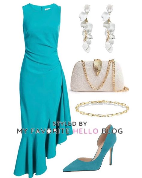 Evening Dresses, Outfits, Turquoise Dress Formal, Turquoise Dress Outfit, Turquoise Blue Dress, Marine Dress, Teal Dresses, Turquoise Dress, Teal Dress