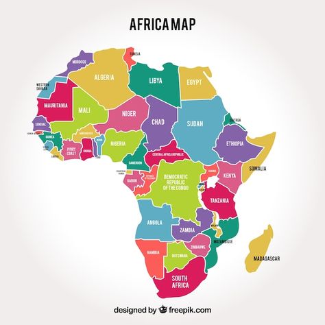 Africa, Software, Illustrators, Africa Continent Map, Africa Map, Africa Continent, Countries Of The World, African Map, Continents
