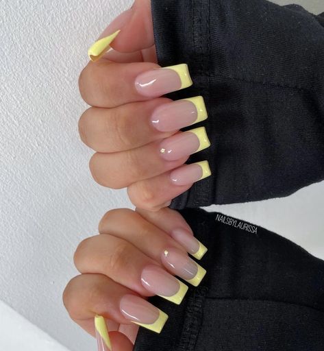 Acrylics, French Tip Nails, Square Nails, French Tip Acrylic Nails, Pink Acrylic Nails, Square Acrylic Nails, Acrylic Nails Yellow, Long Square Acrylic Nails, Short Square Acrylic Nails