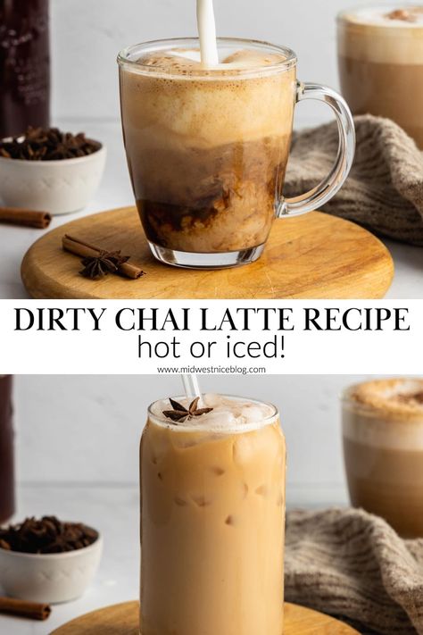 Desserts, Smoothies, Best Chai Tea Latte Recipe, Chai Tea Latte Recipe, Chai Tea Latte, Chi Tea Latte Recipe, Chai Coffee Recipe, Starbucks Chai Tea Latte Recipe, Chai Latte Recipe