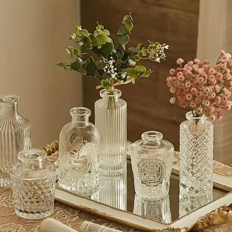 Faster shipping. Better service Terrarium, Vintage, Fresh, Clear Glass Vases, Glass Jars, Bottle Vase, Glass Vases Decor Ideas, Glass Flower Vases, Clear Vases