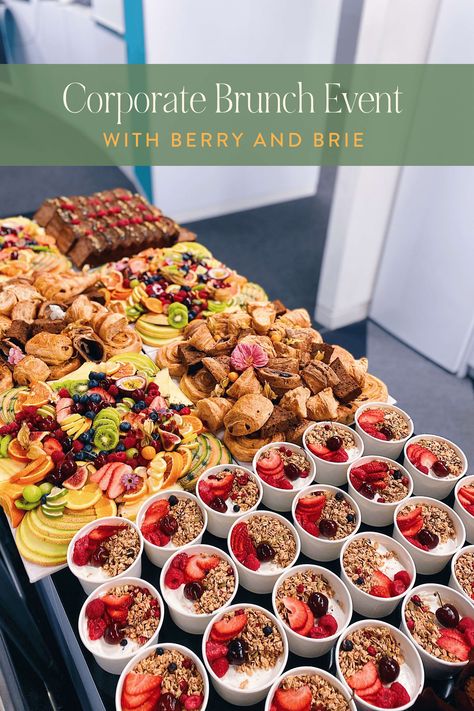 Bespoke to your brand Berry and Brie are dedicated to providing you with creative, show-stopping, cost-effective catering solutions to impress and communicate with your customers and clients. We deliver & set up across London and the home counties and a variety of postable UK-Wide services. Corporate Grazing Table, Corporate grazing, Grazing Boxes, Bespoke Grazing Table, Brunch Graze Table, Brunch Grazing table, London Catering, London Events Brunch, Waffles, Dessert, Catering Events, Catering Food Displays, Event Food, Event Catering, Brunch Event, Brunch Catering