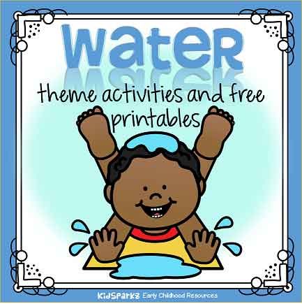 Water theme activities and printables for Preschool, Pre-K and Kindergarten - KIDSPARKZ