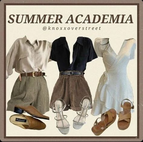 I am in LOVE with the dress on the right!! : findfashion Outfits, Academia Clothes, Academia Outfits, Dark Academia Outfits, Academia Outfit, Dark Academia Outfit, Academia Aesthetic Outfit, Academia Summer Outfit, Cute Casual Outfits