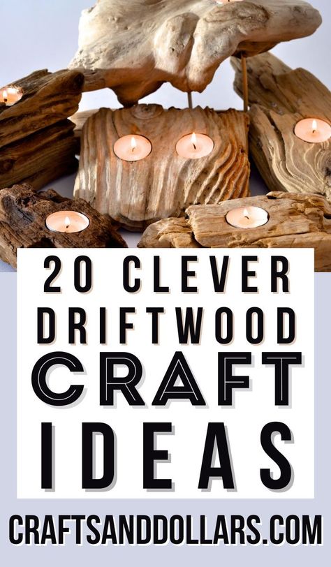 andDollarsIf you are looking to enjoy an inexpensive DIY project this year, consider trying out these driftwood craft ideas!Driftwood decor can fit in almost any home, regardless of whether you are trying to create a contemporary or rustic feel.The next time you find some driftwood on your beach vacation, take it home with you to have a go at one of these driftwood craft ideas. #CraftsandDollars #DriftwoodCrafts Decoration, Camper, Driftwood Projects, Wood Crafts, Driftwood Crafts, Driftwood Diy, Driftwood For Sale, Driftwood Ideas, Driftwood Table