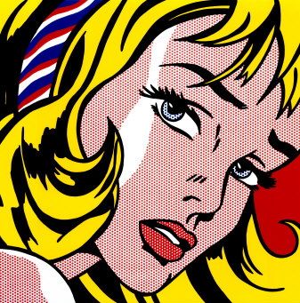 Really, I like everything by Roy Lichtenstein, but "Girl with Hair Ribbon" is definitely my favorite. Andy Warhol, Pop Art, Artists, Roy Lichtenstein Pop Art, Roy Lichtenstein Art, Roy Lichtenstein, Andy Warhol Pop Art, Robert Rauschenberg, Lichtenstein Pop Art