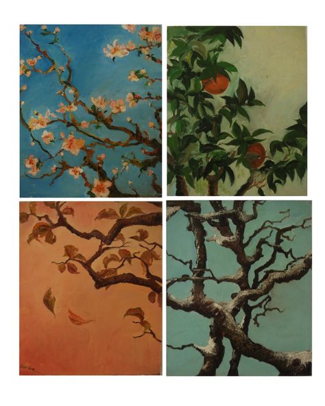 #seasons #wheel of the year Art, Painting & Drawing, Four Seasons Painting, Four Seasons Art, Seasons Art, Seasons Changing Art, Four Seasons, Summer Art, Artwork