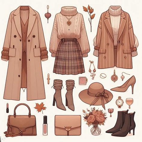 Kibbe ID romantic outfits with a color palette for the soft autumn color season that are dark academia - Image Creator from Microsoft Designer Art, Ideas, Wardrobes, Tennis, Outfits, Light Academia Outfit, Soft Academia Outfits, Dark Academia Aesthetic Outfit, Soft Academia Aesthetic Outfits