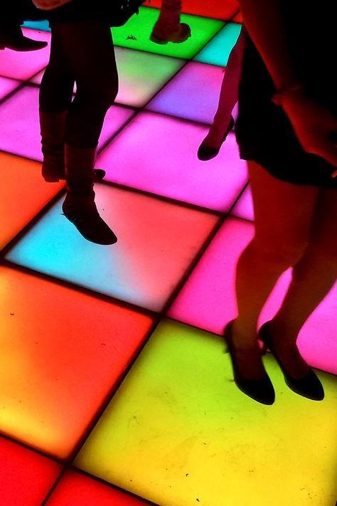 Partygoers on a light up disco dancefloor like bars in Los Angeles Los Angeles, Dance, Disco Club, Disco Night, Disco Party Aesthetic, Disco Lights, Disco Fever, Disco Music, Disco Funk