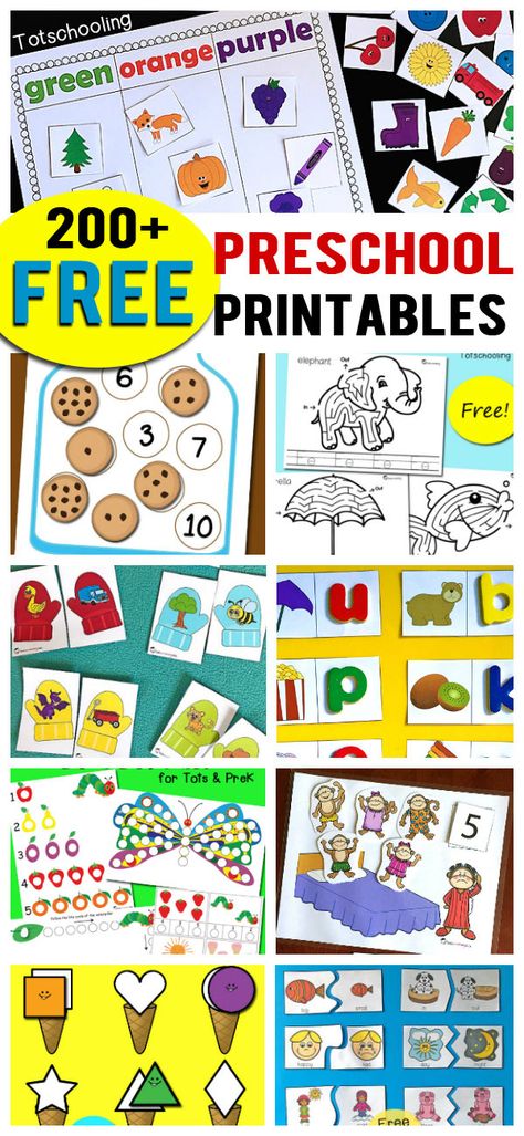 Over 200 FREE printables for preschoolers including alphabet activities, letter matching, letter sounds, number recognition, counting, scissor skills, tracing, fine motor, science activities, seasonal, themed and more! Activities For Kids, Pre K, Play, Montessori, Preschool Learning Activities, Preschool Curriculum, Preschool Learning, Preschool Lessons, Preschool Alphabet