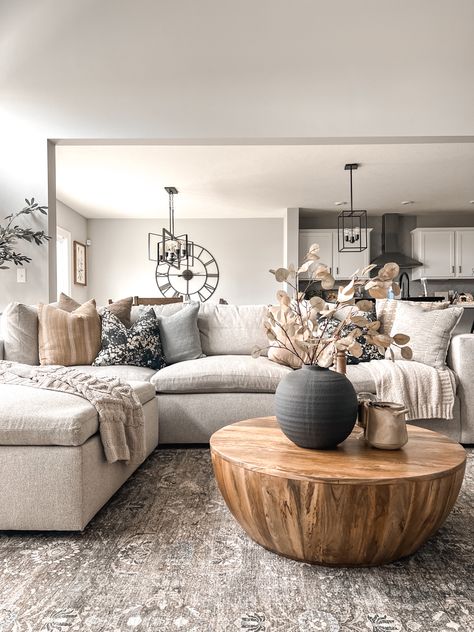 Sofas, Home Décor, Home, West Elm, Beige Sectional Couch, Living Room Decor With Sectional Couch, Beige Sofa Living Room Ideas Decor, Accent Chairs For Living Room, Living Room Sofa