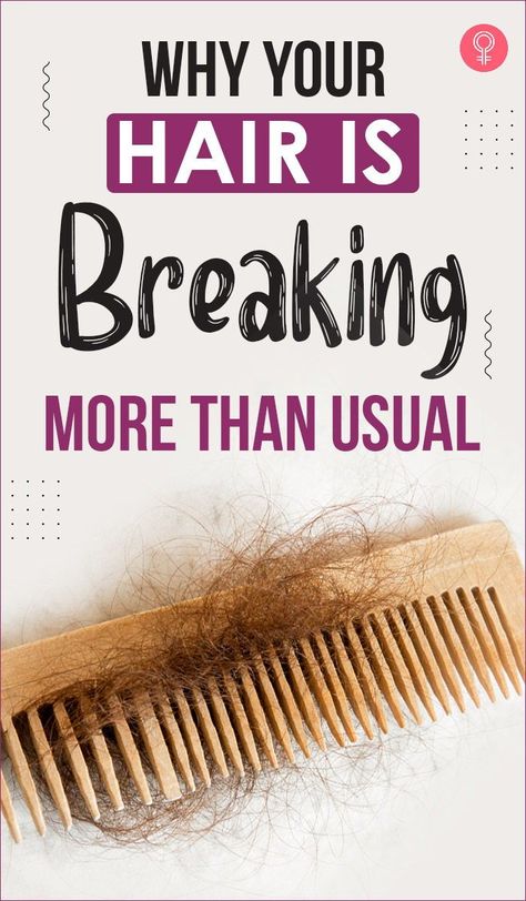 Why Your Hair Is Breaking More Than Usual: Life is pretty hard an anyway without having to deal with bad hair days, so we did some research and found out what causes the hair to break. #haircare #haircaretips #hairdamage #hairbreakage #damagedhair #hair #hairloss How To Prevent Hair Breakage, Stop Hair Breakage, Hair Breakage Remedies, Hair Breakage Treatment, What Causes Hair Breakage, Hair Breakage, Hair Keeps Breaking, Prevent Hair Loss, Thicker Stronger Hair