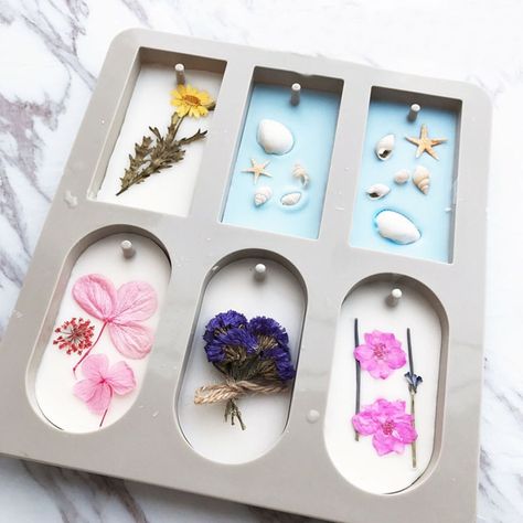 DIY Silicone Clay Aromatherapy Tablets Molds Hanging Ornaments Wax Molds Flower Soap Mold Craft Accessories Soap Mold|Soap Molds| - AliExpress Molde, Origami, Floral, Wax, Handmade, Form, Bougie, Artesanato, Wax Molds