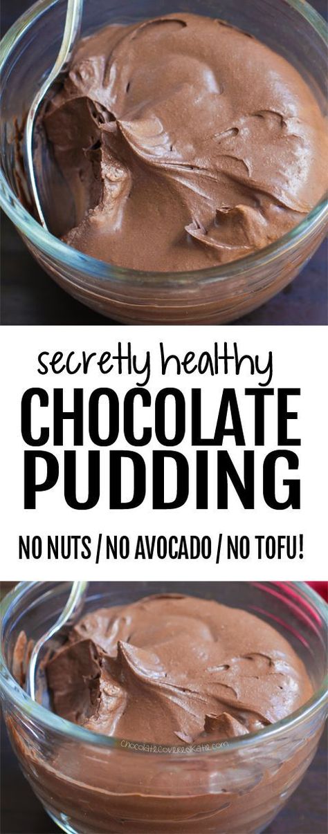 A classic, creamy, rich and chocolatey healthy chocolate pudding recipe, no tofu or avocado, and it can be vegan and gluten free for a health smart dessert #chocolate #health #healthy #vegan #glutenfree #dessertrecipes