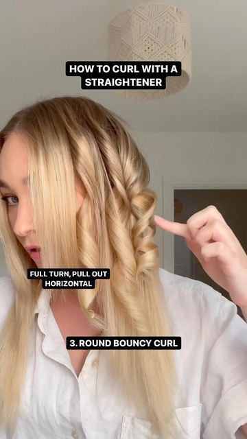 Instagram, How To Do Curls With Straightener, How To Curl Your Hair, Curls With Straightener, Curl Hair With Straightener, Straightener Curls, How To Do Curls, Curls For Long Hair, Volume Curls