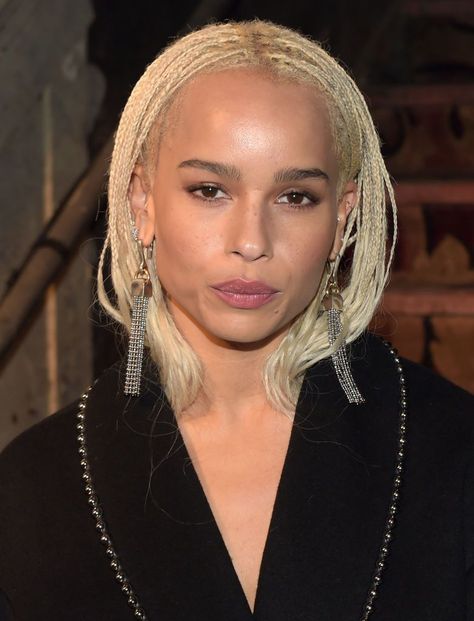 20 Celeb-Inspired Bob Haircuts for Different Face Shapes Hair Styles, Alexander Wang, Celebrities, Plaits, Celebrity Hair Stylist, Zoe Kravitz Braids, Curly Hair Styles, Hot, Zoe Isabella Kravitz