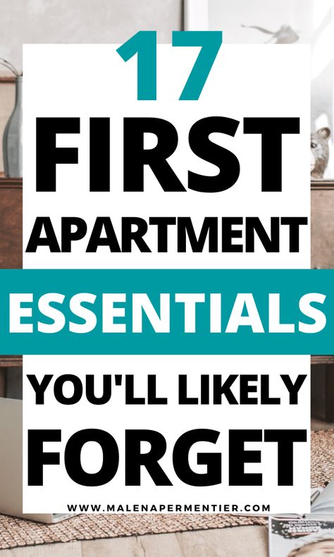 1st Apartment Essentials You'll Most Likely Forget (17 Practical Must-Haves) Ideas, First Apartment Essentials, College Apartment Needs, Apartment Must Haves, College Apartment Checklist, Apartment Necessities, Apartment Essentials, First Apartment Checklist, Apartment Checklist