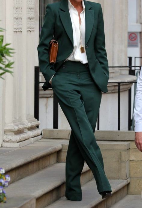 💘 Clothing, Outfits, Casual, Suits, Tuxedo Women, Tux, Green Tuxedo, Outfit, Outfit Inspo